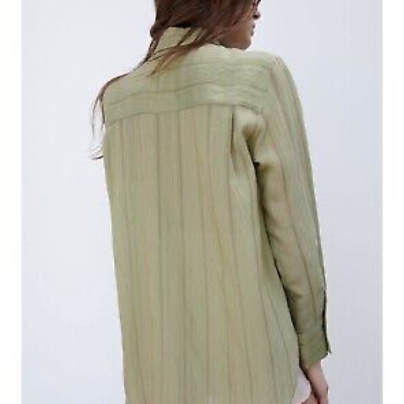 ZARA stripes blouse with pockets - Picture 4 of 5